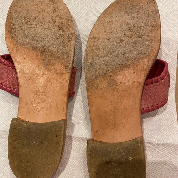 Jack Rogers leather thong sandals.  Pink and size 9 - Picture 5 of 5